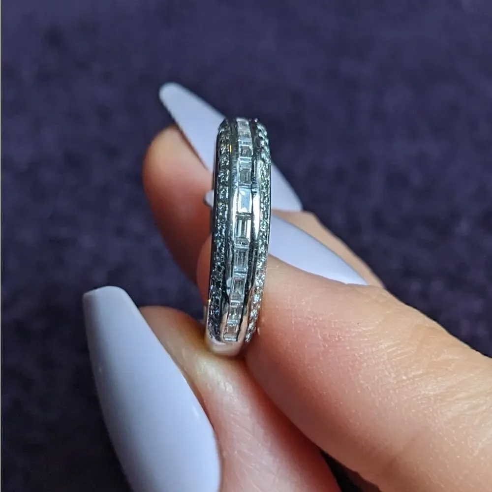 vintage platinum diamond band